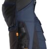 Marineblå stretch shorts fra Snickers Workwear - Allroundwork serien