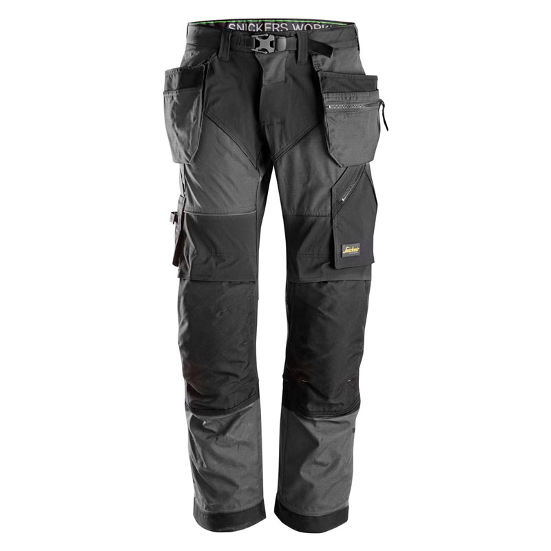 Arbeidsbukse med hylsterlommer og forsterkninger på knærne