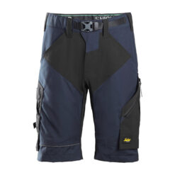 Marineblå FlexiWork stretch shorts - utmerket bevegelsesfrihet -fra Snickers workwear