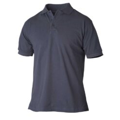 Marineblå pique t-skjorte i bomull