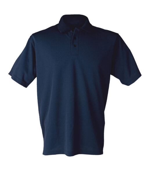 Marineblå pique t-skjorte