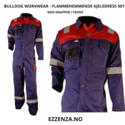 Blå-Rød flammehemmende kjeledress – Bulldog Workwear-5011