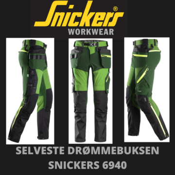 Grønn stretchbukse - Snickers 6940