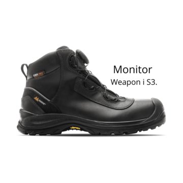 Monitor Weapon er en solid og slitesterk bygg- og industristøvel i S3.